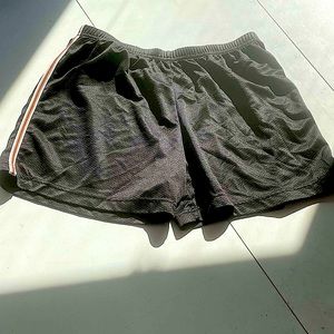 black gym shorts